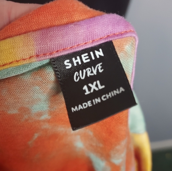 Shein Curve Tie Dye T-Shirt Dress Dress Size 1XL - Picture 6 of 6